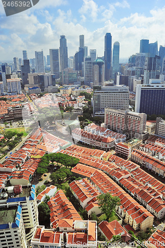 Image of Singapore downtown view