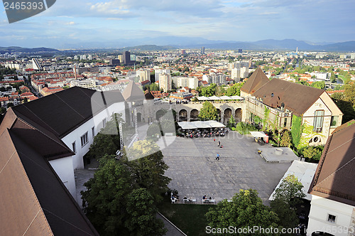 Image of top view of Ljubljana Castle, Ljubljanski Grad