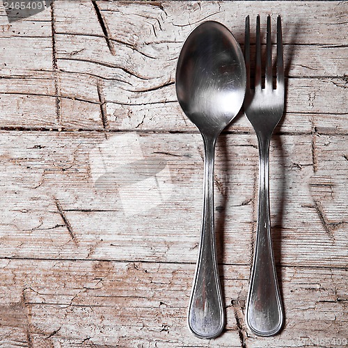 Image of vintage spoon and fork 