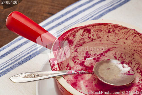 Image of empty soup bowl