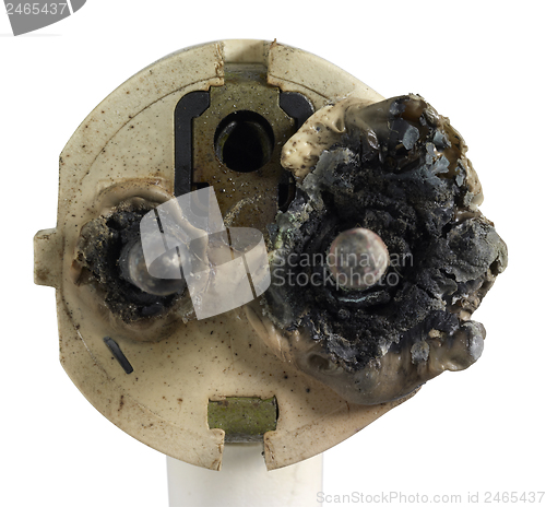 Image of burnt power plug