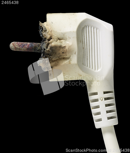 Image of burnt power plug