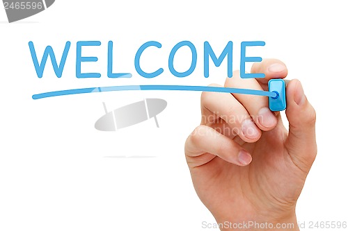 Image of Welcome Blue Marker