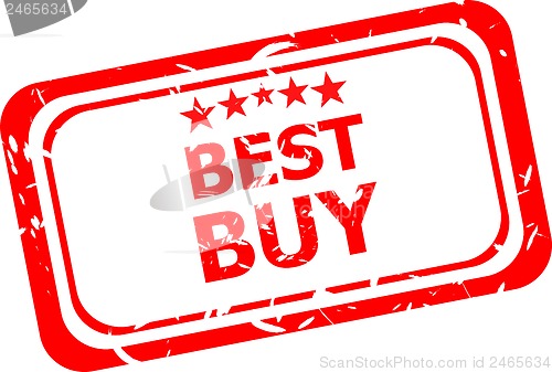 Image of Best buy red rubber stamp