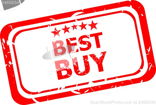 Image of Best buy red rubber stamp