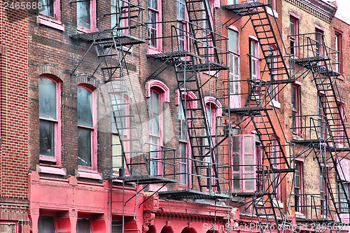 Image of Philadelphia fire escapes