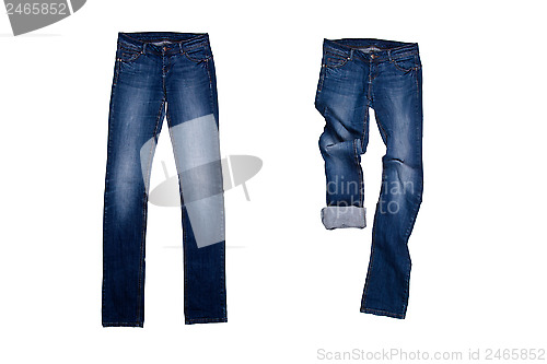 Image of two blue jeans 