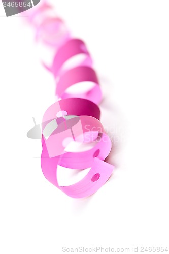 Image of pink ribbon serpentine