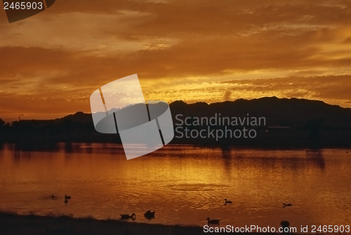 Image of Lake at sunset