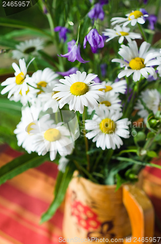 Image of Bouquet of beautiful summer flowers, close-up  