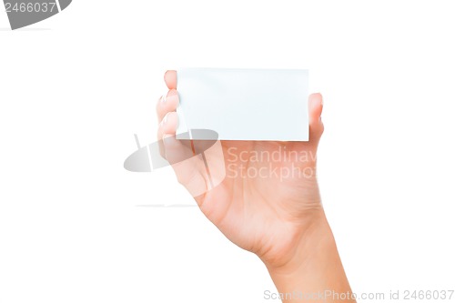 Image of Hand with business card