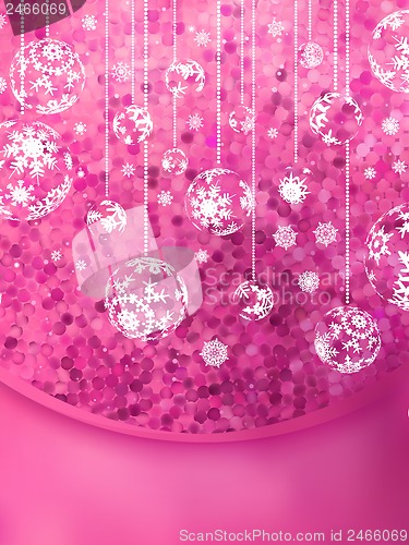 Image of Christmas Glittering background card. EPS 10