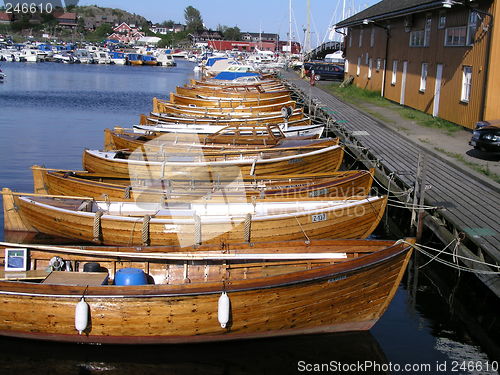 Image of wooden boats