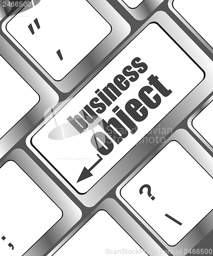 Image of business object - social concepts on computer keyboard