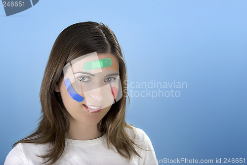 Image of Woman with bandages on the face