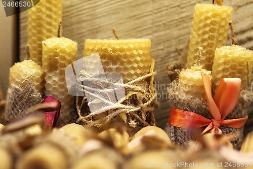 Image of candles made of wax