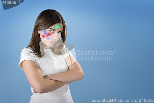 Image of Woman with bandages on the face