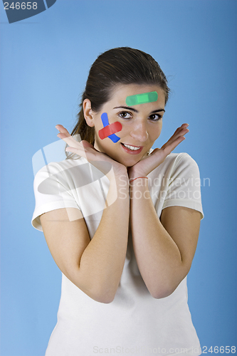 Image of Woman with bandages on the face