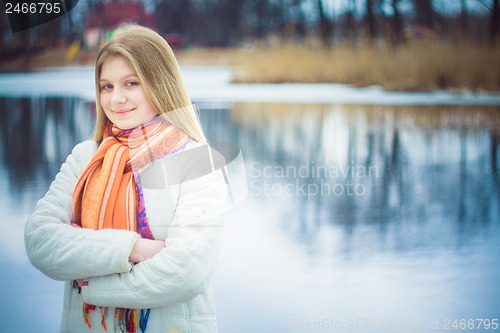 Image of The Girl In A Orange Scarf