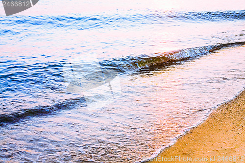 Image of Sand beach and wave