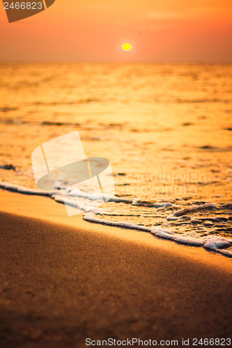 Image of Sand beach and wave