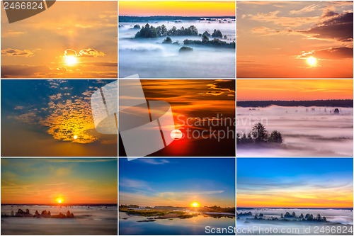 Image of Sunrise and sunset.