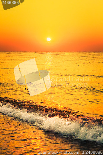 Image of Sand beach and wave