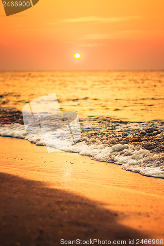 Image of Sand beach and wave