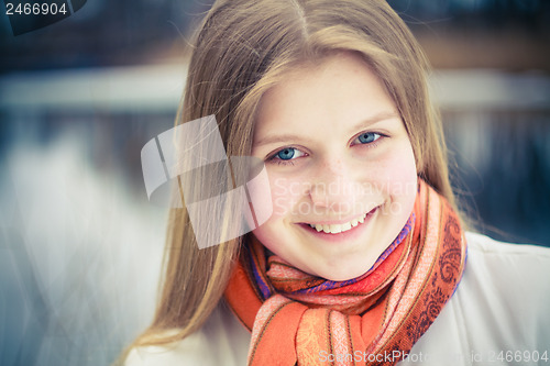 Image of The Girl In A Orange Scarf