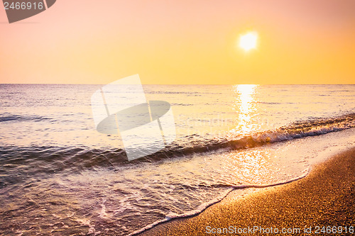 Image of Sand beach and wave