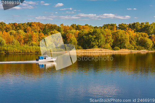 Image of Ship On River