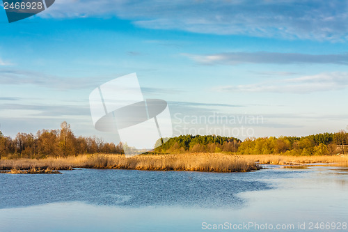 Image of Sky And Clouds Reflection On Lake