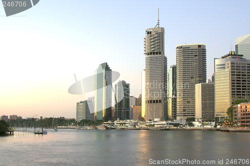 Image of Brisbane city skyline

 at dawn