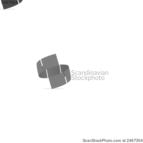 Image of Set of snowflakes, vector illustration.