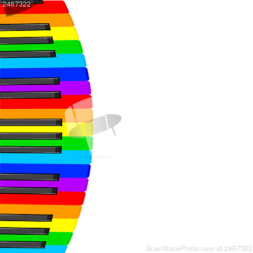 Image of music background with piano keys. vector illustration. 