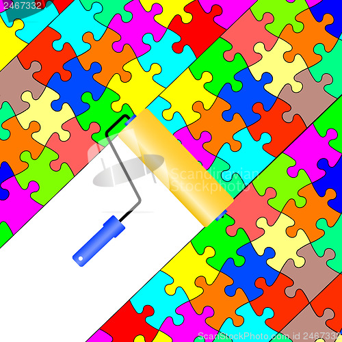 Image of Background Vector Illustration jigsaw puzzle