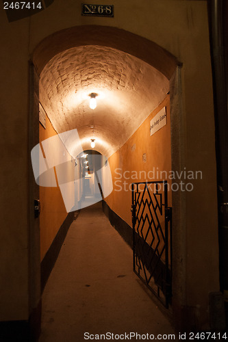 Image of Stockholm old city at night