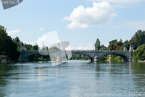 Image of A bridge on Po river