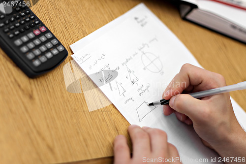 Image of Doing Math Homework