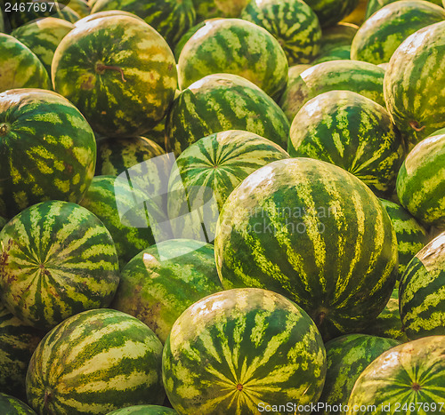 Image of Watermelons were piled up