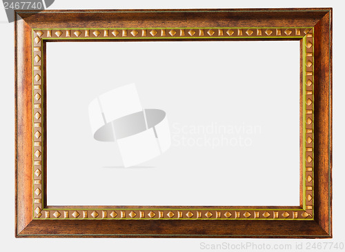 Image of Vintage Photo Frame Isolated On White Background