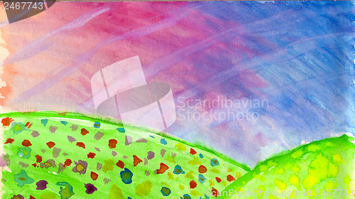 Image of Watercolor Field