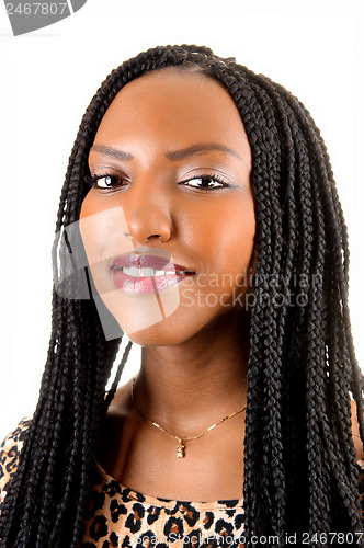 Image of Closeup of black girl.