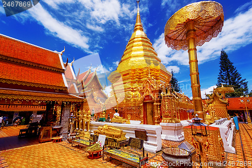 Image of temple  in chiang mai, Thailand