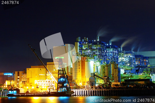 Image of power station at night