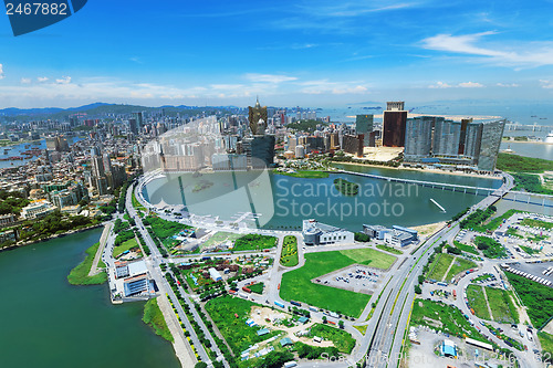 Image of macau downtown city