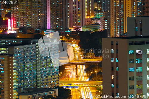 Image of urban area at night