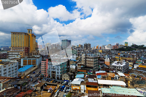 Image of macau downtown city