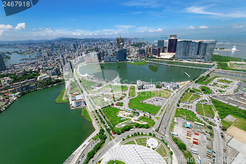 Image of macau downtown city