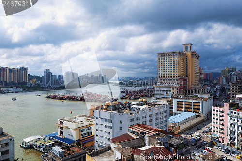 Image of macau downtown city